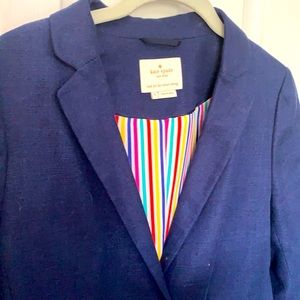 Kate Spade linen two-button blazer